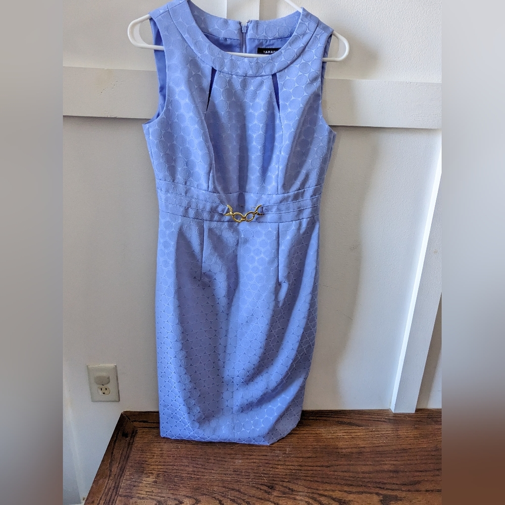 Tahari periwinkle dress